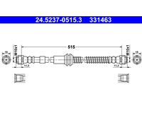 Tubo Freno ATE 24.5237-0515.3 Per AUDI, PORSCHE, VW
