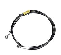 Tubo freno idraulico universale per motocicli 400-2400 mm 28°-28°10 mm Raccordi fissi Tubo nero intrecciato in acciaio inox per motocicli, ATV, moto da cross, piloti di strada