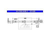 Tubo freno posteriore ATE per BMW Serie 3 E46