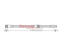 Tubo freno posteriore Metzger per Mitsubishi Colt Smart Forfour