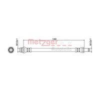 Tubo freno posteriore sinistro Metzger per Volvo S80 V70 Xc70