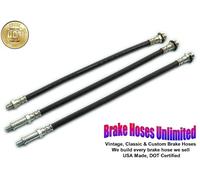 Tubo Freno Set Plymouth Furia 1967 1968 W/440 Motore - Anteriore Tamburo