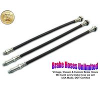 Tubo Freno Set Plymouth Valiant 1967 1968 1969 - 8 Cilindro, Con 10 " Tamburi