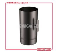 Tubo Fumi Tubi Fumo 30cm Per Stufe Legna Completa di Valvola Regolazione Aria