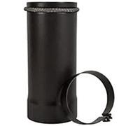 TUBO FUMO TELESCOPICO NERO PER CANNA FUMARIA STUFA A LEGNA (DIAMETRO 150)