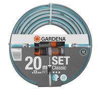 Tubo Gardena Classic 13 mm (1/2"), 20 m: tubo da giardino universale in robusto tessuto incrociato, pressione di scoppio 22 bar, resistente ai raggi UV (18004-20)