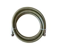 Tubo Gas Flessibile 1 Metro 1/2" FF Inox Certificato EN 14800 | Per Cucina a Gas, Piano Cottura, Fornelli | GPL e Metano | Guarnizioni Incluse