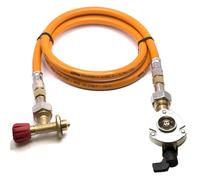 Tubo Gas GPL 80cm Clip-On Riduttore 22mm Campingaz 901 904 907 Bombole
