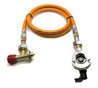 Tubo Gas GPL Arancione 80cm 27mm A Innesto Campingaz 901 904 907 Nuovo