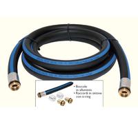 Tubo Gasolio Urea Olio in gomma interno 25mm già raccordato 1"-1"M Max 10BAR