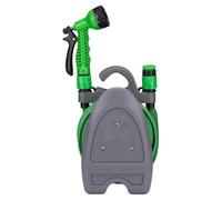 TUBO GIARDINO ESTENDIBILE POMPA ACQUA RIVESTIMENTO ELASTICIZZATO VERDE 15 METRI
