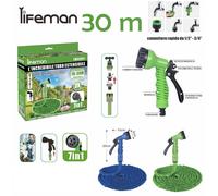 TUBO GIARDINO RETRATTILE ESTENDIBILE 15 22 30 45 metri orto innaffiare