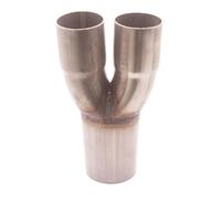 Tubo Giunzione Auto Accessori per auto 2-1 Collettore di scarico in acciaio inox Doppio ingresso ID 2" a singola uscita OD 2,5" terminale scarico auto