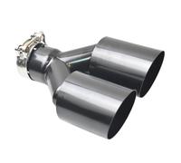 Tubo Giunzione Auto Terminale scarico posteriore doppio universale in acciaio inossidabile componenti automobilistici terminale elettroforetico Ubo Di Scarico(51-76MM)