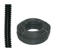 TUBO GUAINA CAVO CORRUGATO 16 NERO FLESSIBILE FLEX PVC IMPIANTO ELETTRICO 100MT