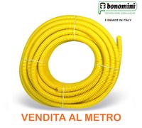 Tubo Guaina flessibile spiralata gialla gas diametro 20/25/30 VENDITA A METRO