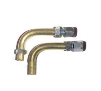 Tubo guida cavo gas a gomito 90°, 2 pezzi per carburatore Dellorto PHBG PHVA