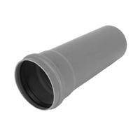 Tubo HT DN 110 x 250 mm grigio - tubo di scarico PP con manicotto - resistente agli urti e al calore - con guarnizione - per impianti di scarico interni conforme alla norma DIN EN 1451