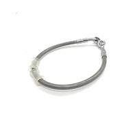 Tubo idraulico Argento ATV 200-2200MM Cavo Intrecciato 10mm Tubo Banjo Moto Tubo Freno Idraulico Linea tubo freno moto(1600mm)