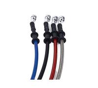 Tubo Idraulico Freno Moto 500mm-2000mm 28 Gradi Banjo in Acciaio Intrecciato Idraulico Rinforzato Freno Frizione Radiatore Radiatore Olio Tubo Tubo Tubo di Linea Moto Tubo Freno (Size : 2000MM)