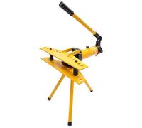 Tubo idraulico manuale 10T - Macchina piegatubi industriale con 6 stampi intercambiabili, angolo di piegatura di 90°, corsa 160 mm per HVAC, idraulica e automobilistica