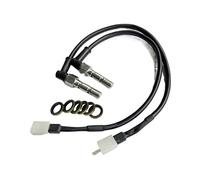 Tubo idraulico Moto Freno Idraulico Frizione Pinze Di Pressione Pompa Cilindro Interruttore Della Luce Banjo Bullone Kart Moto Universale 10x1.25mm/1.0mm tubo freno moto(J)