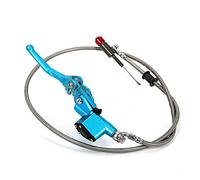 Tubo idraulico Moto Universale Alluminio 900 Millimetri 1200 Millimetri Acciaio Cavo Freno Cilindro Principale Per 125-250cc Dirt Bike Motocross Frizione Idraulica tubo freno moto(Blue,900MM)