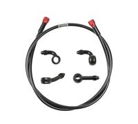 Tubo idraulico Rimuovere Banjo Moto Idraulico In Acciaio Inox Linea Freno Intrecciato Fluido Tubo Olio Moto Tubo Freno ATV Strada Dirt Pit Bike tubo freno moto(1300mm)