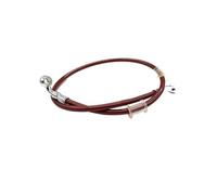 Tubo idraulico Tubo freno universale per moto Cavo freno in acciaio per testa su entrambi i lati Tubo banjo idraulico 28 ° -60 ° 400mm-1500mm tubo freno moto(600mm)