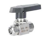 Tubo IDxOD Torsione rapida Valvola a sfera di arresto uguale Aria pneumatica in acciaio inossidabile 304 316(8x6mm)