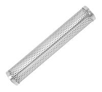 Tubo in acciaio inox per barbecue da 30,5 cm, per pellet di legno, con rotazione a 360 gradi e ugello sicuro per migliorare la distribuzione del fumo e il sapore