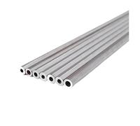 Tubo in alluminio 2,5 mm di spessore 7-60 mm OD diritto 300 mm 500 mm di lunghezza tubo tondo in lega di alluminio 6063 per fai da te (500 mm, diametro esterno 9 x diametro interno 4 mm)