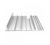 Tubo in alluminio da 1 m a forma di T in lega di alluminio per soffitti di chiglia. Strisce a pressione chiuse, durevoli e resistenti alla corrosione. Adattabile 10 15 20 mm (1 m _30 x 10 x 1 mm)