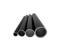 Tubo in alluminio di colore nero, diametro esterno da 6 mm a 30 mm, tubo in alluminio diritto duro, tolleranza superficie verniciata, 0,3 mm, per fai da te (50 cm, diametro esterno 25 x 1 mm)