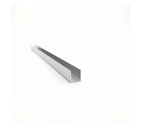 Tubo in alluminio Profilo a U in alluminio, larghezza esterna 12 mm, lunghezza 50 cm, striscia di bordo rivestita in vetro in lega di alluminio(12mm x 12mm x 1mm)
