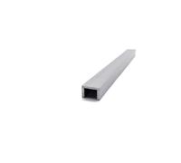 Tubo in alluminio Profilo a U in alluminio, larghezza esterna 14 mm, lunghezza 50 cm, striscia di bordo rivestita in vetro in lega di alluminio(14mm x 10mm x 1.9mm,Length 50cm)