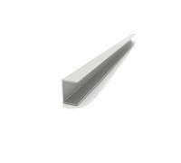 Tubo in alluminio Profilo a U in alluminio, larghezza esterna 15 mm, lunghezza 50 cm, striscia di bordo rivestita in vetro in lega di alluminio(15mm x 10mm x 1mm,Length 50cm)