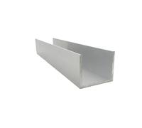 Tubo in alluminio Profilo a U in alluminio, larghezza esterna 50 mm, lunghezza 50 cm, striscia di bordo rivestita in vetro in lega di alluminio(50mm x 30mm x 1mm,Length 50cm)