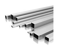 Tubo in alluminio Profilo tubolare quadrato in lega di alluminio 15x15mmx1mm/2mm di spessore Tubo rettangolare in lega di alluminio Materiali decorativi for staffe modello(15x15x2,500mm)