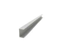Tubo in alluminio Striscia di alluminio a forma di U, 17 mm x 10 mm x 0,8 mm, larghezza esterna 17 mm, lunghezza 50 cm, bordo rivestito in lega di alluminio e vetro(Custom length)