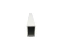 Tubo in alluminio Striscia di alluminio a forma di U, 19 mm x 26 mm x 2 mm, larghezza esterna 19 mm, lunghezza 50 cm, bordo rivestito in lega di alluminio e vetro(Custom length)