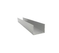 Tubo in alluminio Striscia di alluminio a forma di U, 35 mm x 25 mm x 2 mm, larghezza esterna 35 mm, lunghezza 50 cm, bordo rivestito in lega di alluminio e vetro(Custom length)