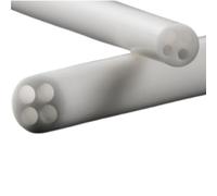 Tubo in ceramica di allumina, Tubi in ceramica di allumina, foro a 4 fori, elevata purezza, confezione da 2, rosa/bianco, diverse misure(400MM*6MM*1.5MM)