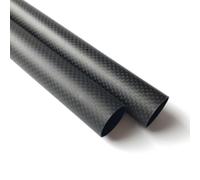 Tubo in fibra di carbonio 2 pezzi 3K liscio opaco Lunghezza 500mm Materiale ad alta durezza composita Tubi in twill opaco 3K OD 7-40mm(40x36x500mm)