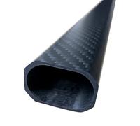 tubo in fibra di carbonio, 2 pezzi 3K tubo quadrato ottagonale in fibra di carbonio 20×30×500 mm braccio UAV ottagonale piatto ad alta resistenza parti a forma di asta di carbonio rettangolare(30x20x5