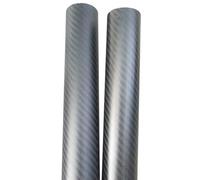 Tubo In Fibra Di Carbonio 3K, 2 Pezzi 500mm Lunghezza Twill Superficie Opaca Tubo Avvolto In Tessuto In Fibra Di Carbonio 3K Diametro Esterno 32mm/35mm/38mm/40mm/46mm Tubo In Fibra Di Carbonio ( Size