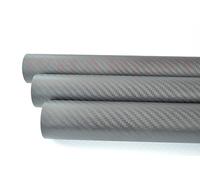 Tubo in fibra di carbonio 3K - Leggero e avvolto in rotolo for droni, modelli RC e progetti fai da te (diametro esterno 32-114 mm, lunghezza 1000 mm)(1pc 33x35x1000mm Matte Twill)