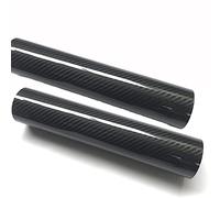 Tubo in fibra di carbonio Asta in Barra in cava 3K 500Mm 2 pezzi 10-13Mm Twill lucido Elevata durezza tagliabile Drone Quadcopter(10Mm*8Mm)