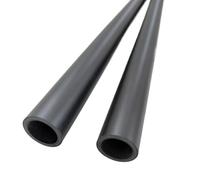 Tubo in fibra di vetro, 10 pezzi barra cava nera, tubo in lungo 500 mm, rotondo con scudo termico(10X6X500MM)