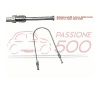 TUBO IN METALLO PER LIQUIDO FRENI TRA VASCHETTA OLIO E POMPA FRENO FIAT 500 N